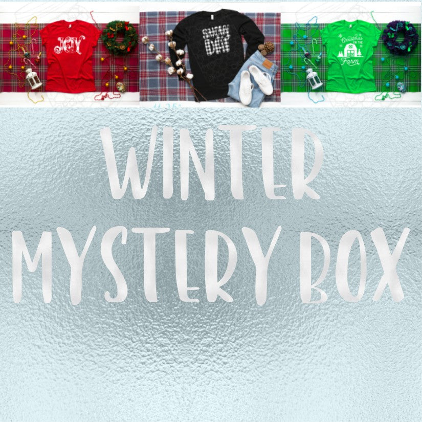 Winter Themed Screen Print and Sublimation Mystery Box
